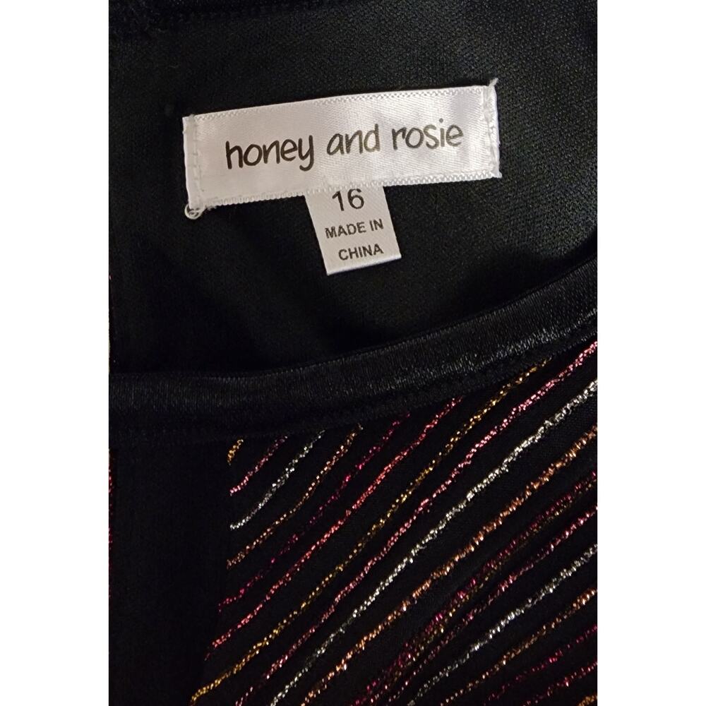 Honey and Rossie Metallic Gold/Red Jumpsuit Size 16 - Picture 5 of 7
